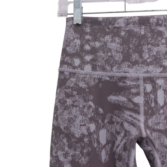Lululemon Wunder Under HR Leggings Sz 6 Jacquard Starlight Grey Cropped Stretch - Picture 3 of 10